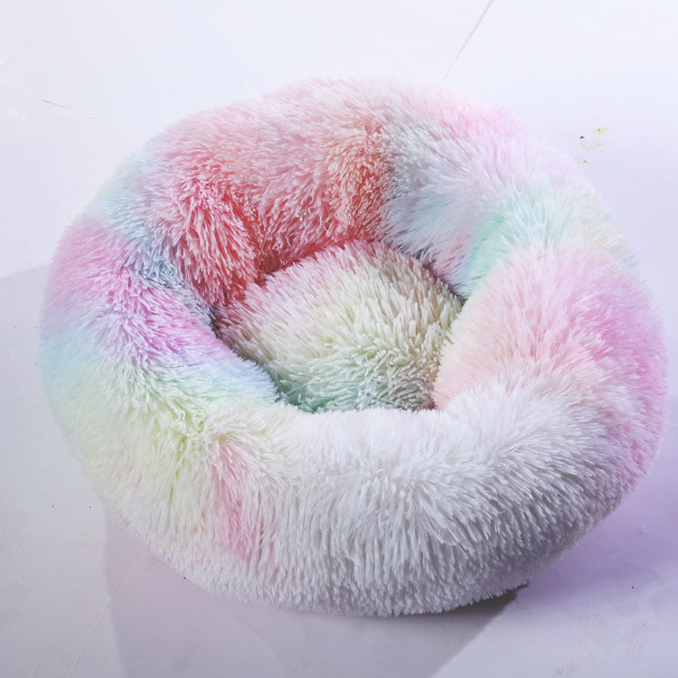 Soft plush pet nest bed by CareHaven, cozy and cushioned for dogs and cats to rest comfortably.