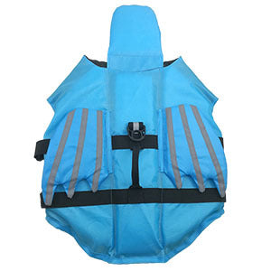 Reflective dog life jacket by CareHaven featuring adjustable straps and bright safety material for pet swimming and outdoor safety.