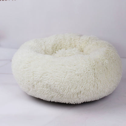 Soft plush pet nest bed by CareHaven, cozy and cushioned for dogs and cats to rest comfortably.