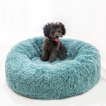 Soft plush pet nest bed by CareHaven with rounded edges and cozy interior, ideal for dogs and cats to rest comfortably.