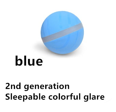 CareHaven Smart Pet Ball, interactive USB-charging dog and cat toy, colorful plastic ball for play and stimulation.