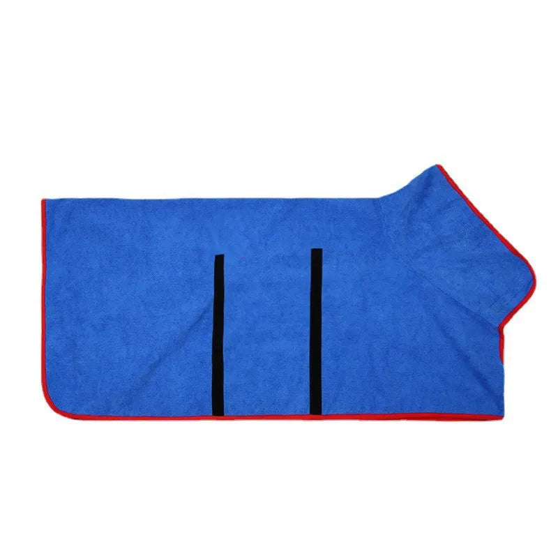 Petcartsupply.store fast-drying pet bathrobe towel with soft fabric, ideal for drying dogs and cats after baths.