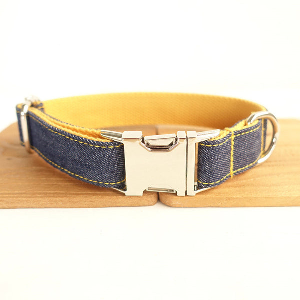 Personalized DIY pet collar by CareHaven with adjustable strap and custom name tag for dogs or cats.