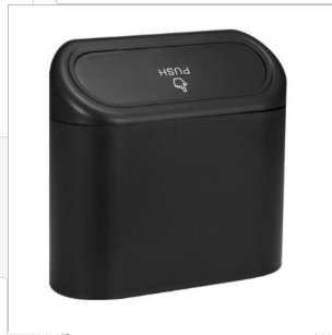 Foldable Car Trash Can by Petcartsupply.store, compact and portable with a lid for easy waste disposal inside a vehicle.