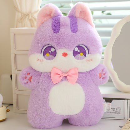Soft plush CareHaven cat pillow toy with a cute, cuddly design perfect for feline comfort and play.