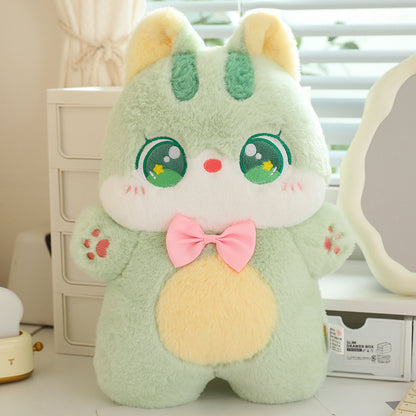 CareHaven plush cat pillow toy with soft, cuddly fabric designed for feline comfort and playful enjoyment.