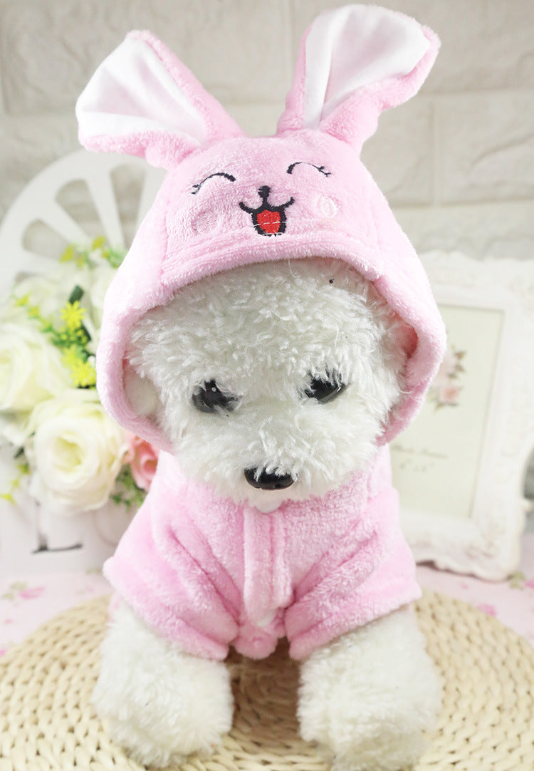 Cross-Border Pet Dog Clothes, Cat Autumn and Winter Four-Legged Cotton Coat, Cartoon Transformation Clothing, Cat Clothing, Dog Clothing Supplies
