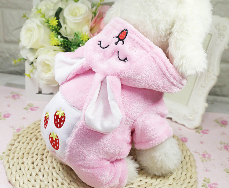Cross-Border Pet Dog Clothes, Cat Autumn and Winter Four-Legged Cotton Coat, Cartoon Transformation Clothing, Cat Clothing, Dog Clothing Supplies