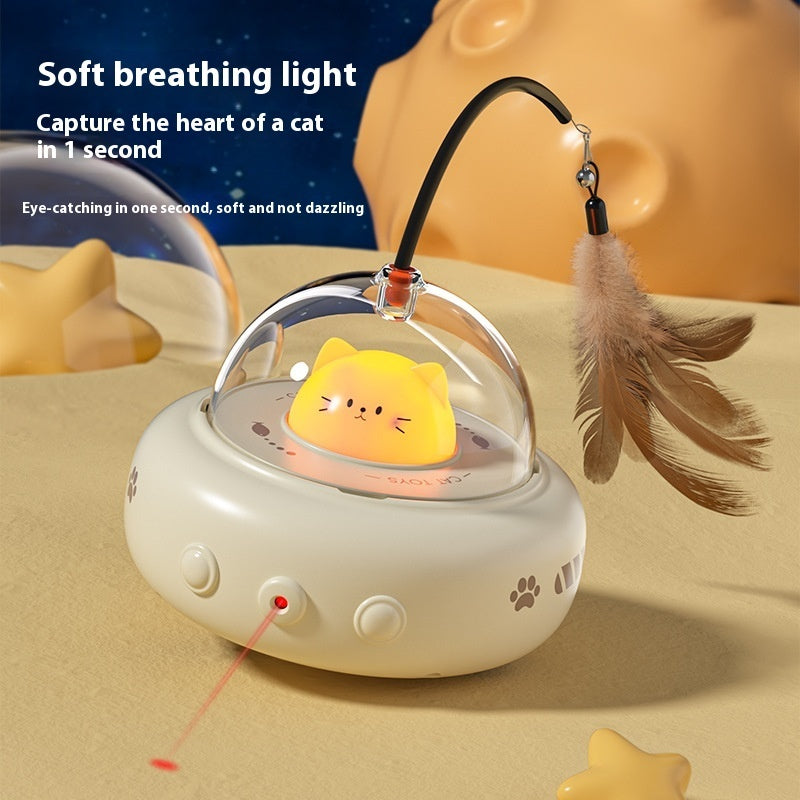 CareHaven Petcartsupply™ Interactive Electric Cat Toy with colorful moving parts for engaging feline play.