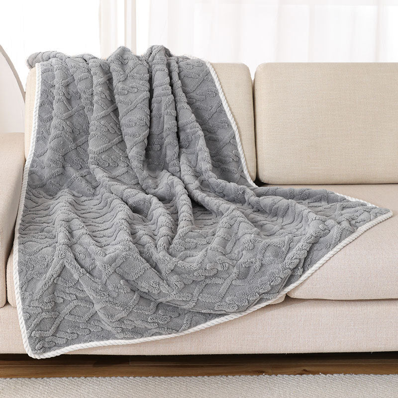 CareHaven plush pet blanket, soft cozy throw for dogs and cats, with a plush fabric and warm, comfortable design.