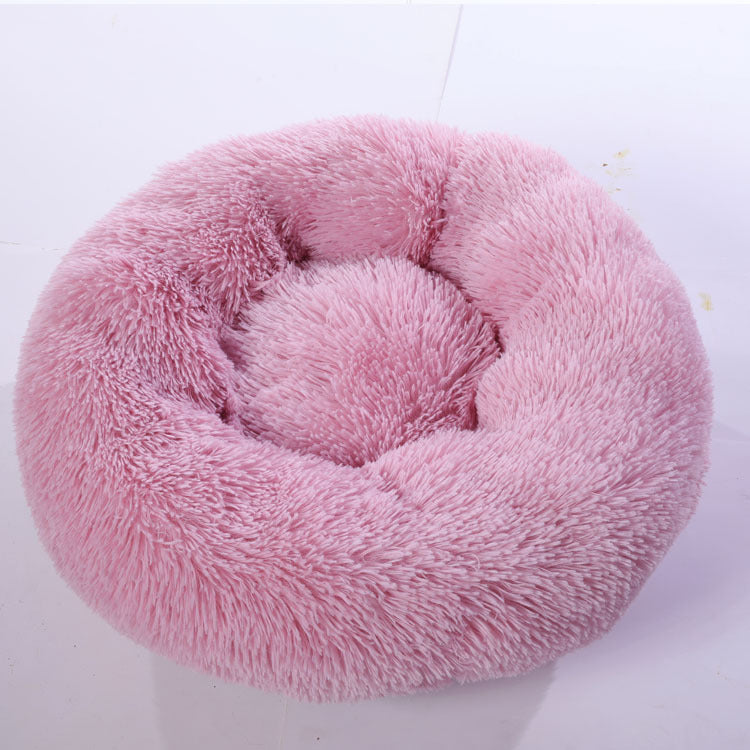 Soft plush pet nest bed by CareHaven, featuring a cozy, cushioned design ideal for dogs and cats to rest comfortably.