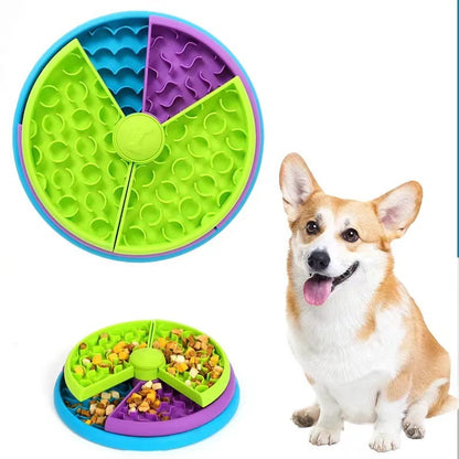CareHaven slow feeder puzzle bowl for dogs and cats, with interactive maze design to promote slow eating and mental stimulation.