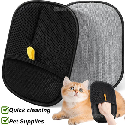 Electrostatic Pet Hair Removal Mitt – Reusable Grooming Glove
