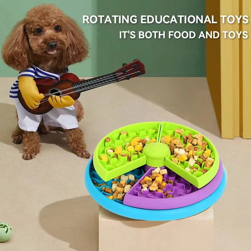 CareHaven slow feeder puzzle bowl for dogs and cats, designed to promote healthy eating and mental stimulation in pets.
