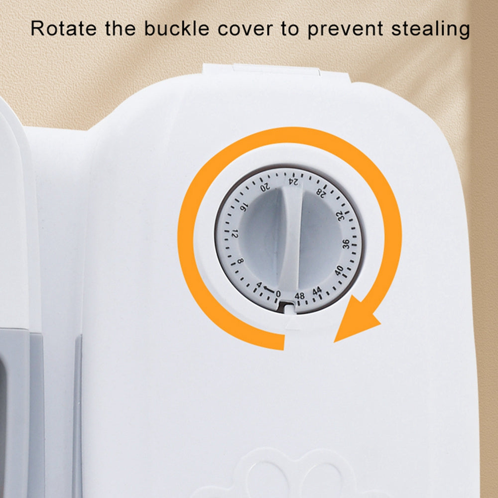CareHaven automatic pet feeder and water dispenser for dogs and cats, with food and water bowls visible in the image.